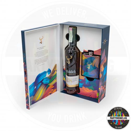 Уиски Glenfiddich 18 Years Old 700ml 40% с манерка